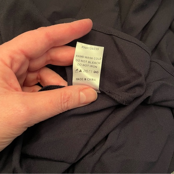 Pomander Place by Tuckernuck NWT Navy Blue Poplin Kenzo Dress Tiered Size XXL - Picture 8 of 10